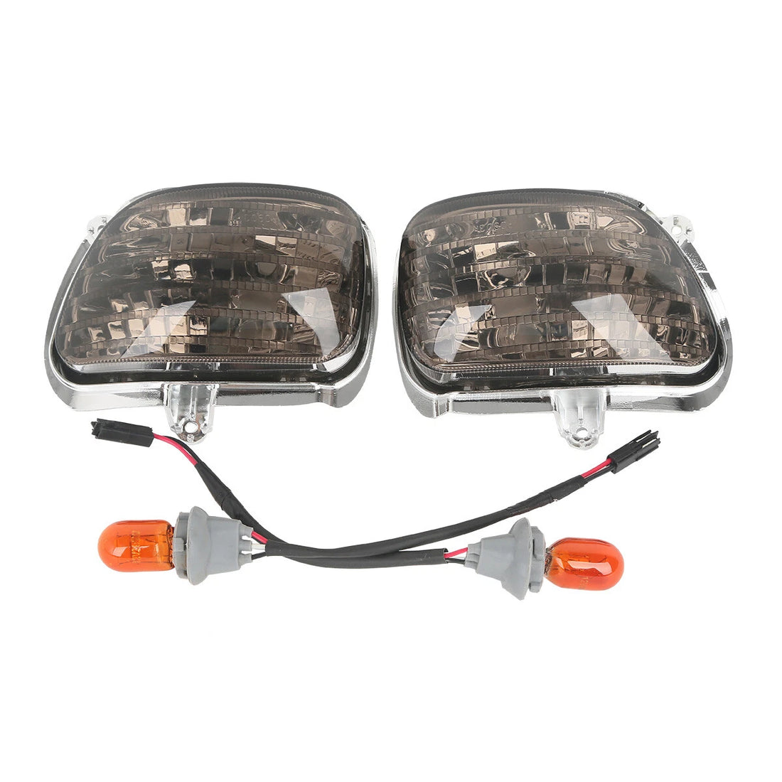 Smoked Front Turn Signal Light Fit For Honda Goldwing 1800 GL1800 2001-2017