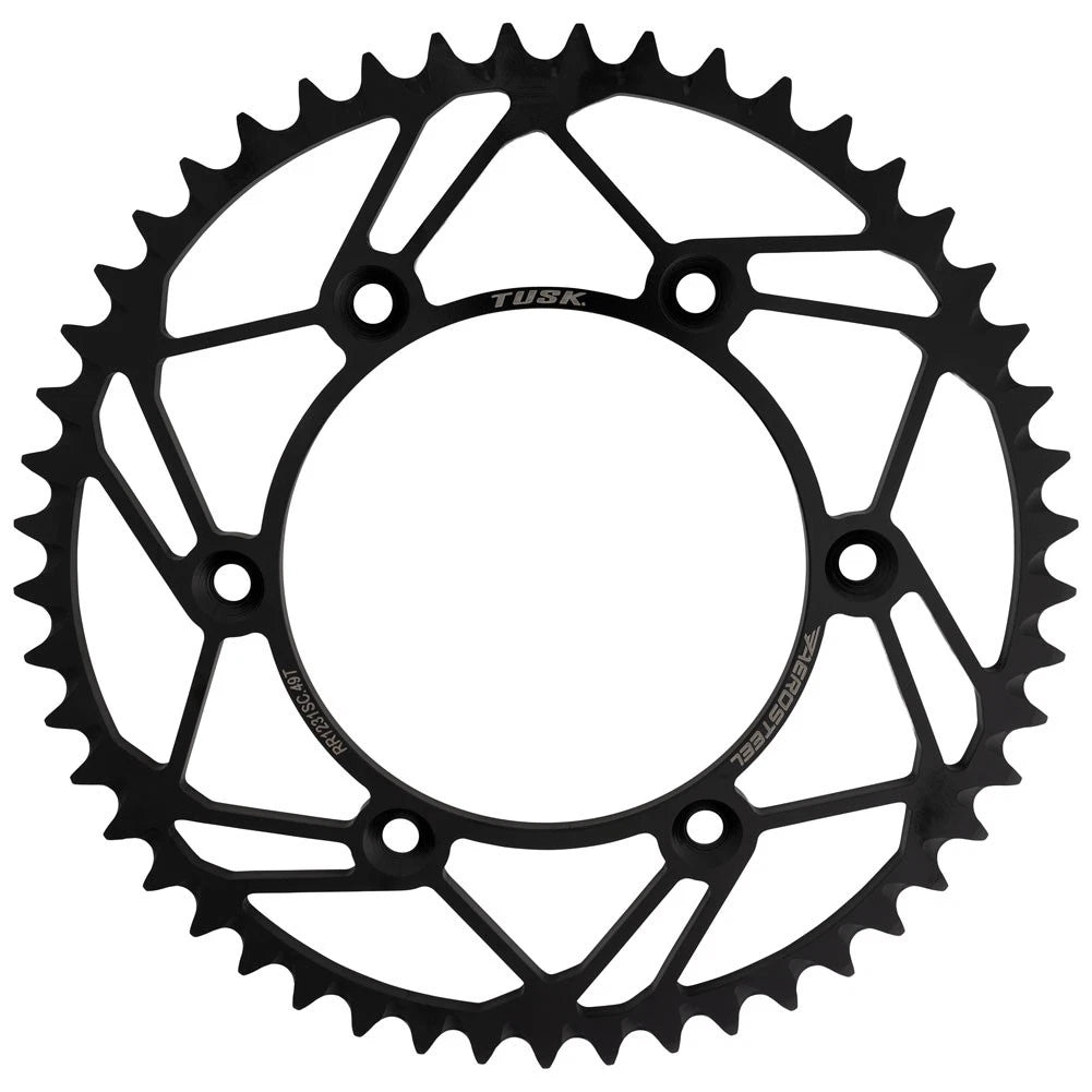 Tusk AeroSteel Rear Sprocket 49 Tooth For KTM 500 EXC-F Six Days 2020-2026