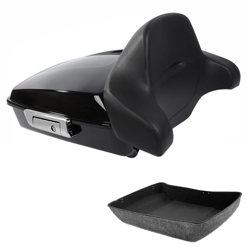 Chopped Trunk Backrest Fit For Harley Touring Road King Street Glide 2014-2026