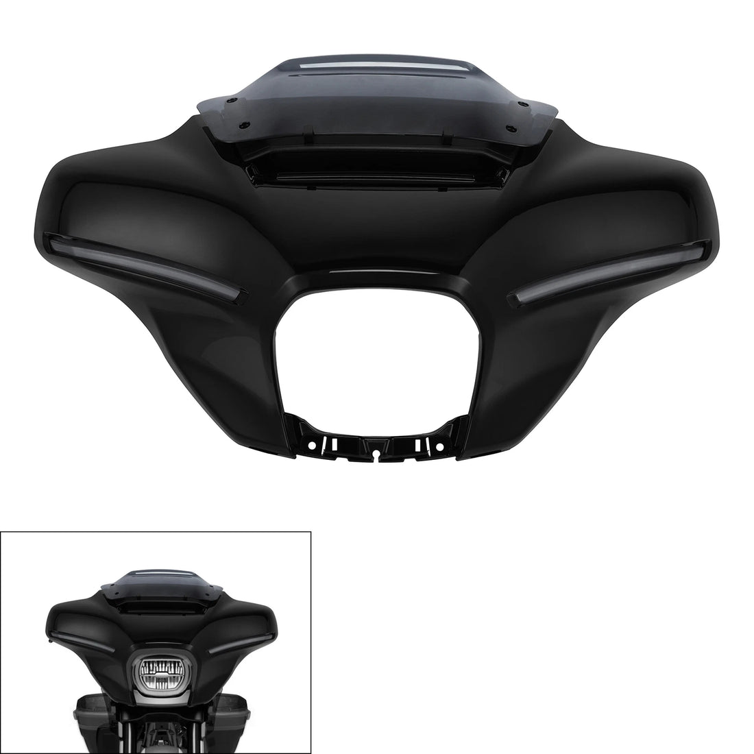 Front Fairing Windshield Air Vent Lights Fit For Harley Cvo Street Glide 23-2024