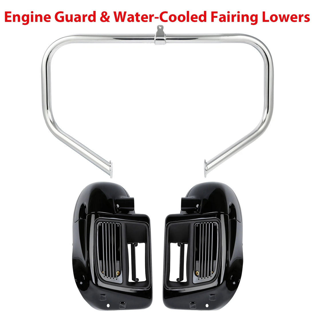 Lower Vented Leg Water-Cooled Engine Guard Bar Fit For Harley Street Glide 14-23