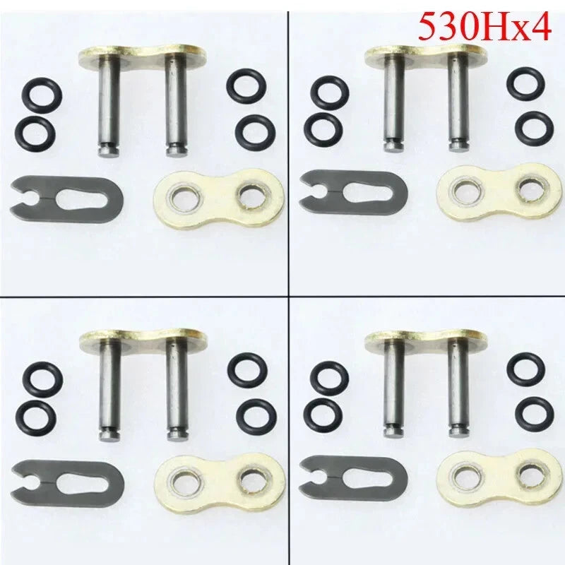 4 Pcs 530H Chain Connecting Master Link W / O-Ring Seal for Motorcycle Dirt Bike