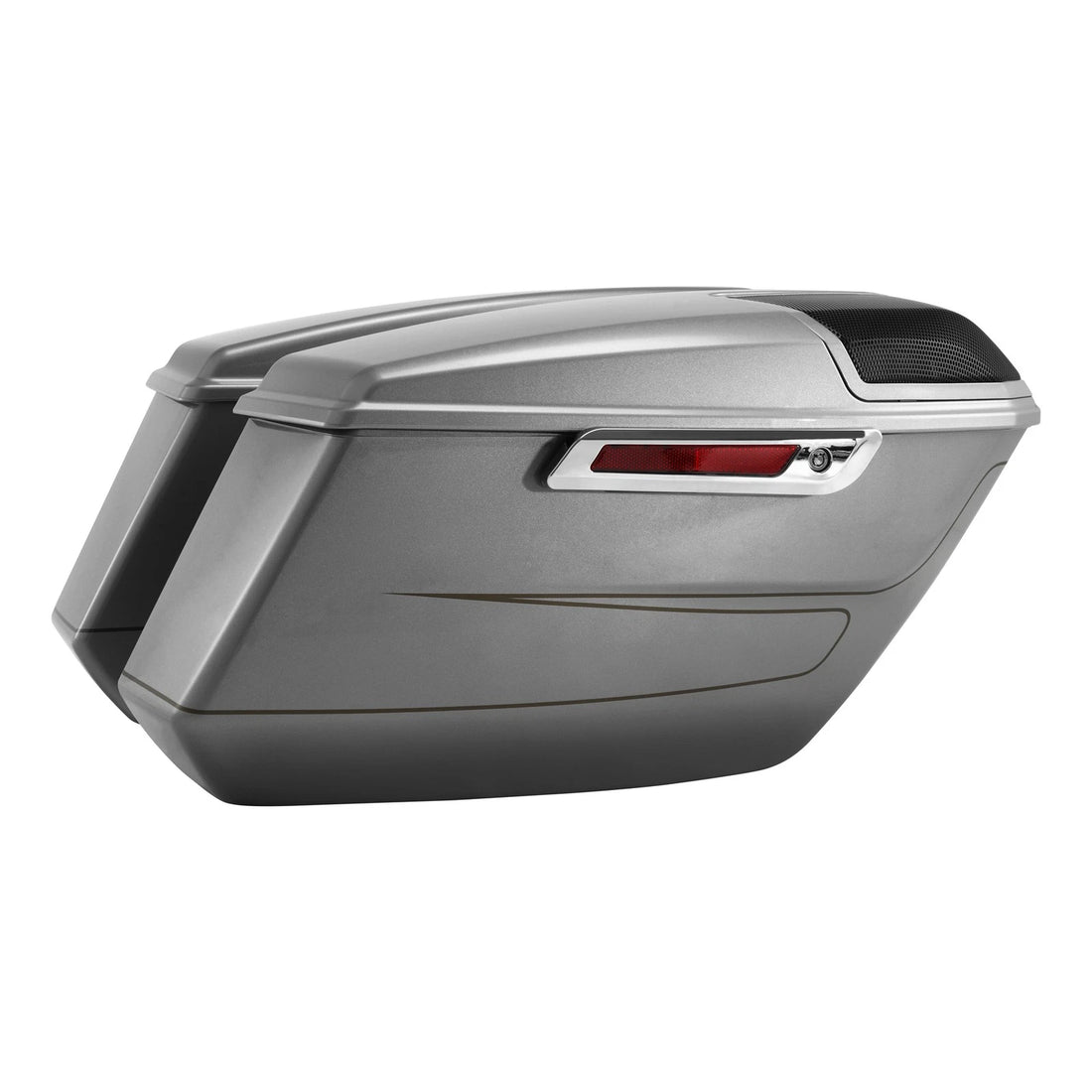 Saddlebags Fit For Harley CVO Road Glide FLTRXSE 23-25 Dark Platinum Pinstripe