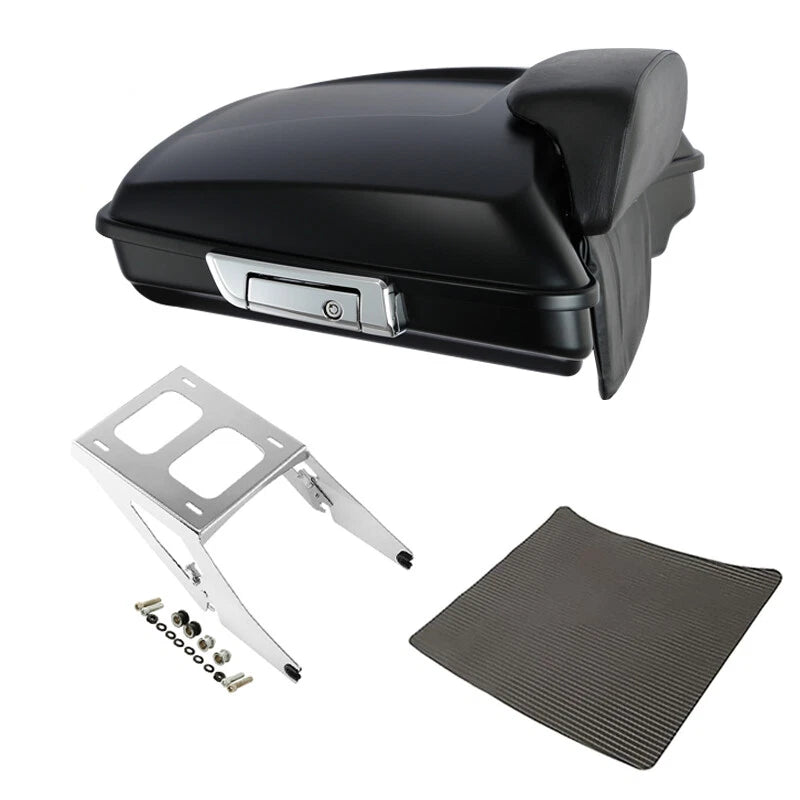 Matte Razor Trunk Backrest Mount Rack Fit For Harley Sport Glide Flsb 18-21