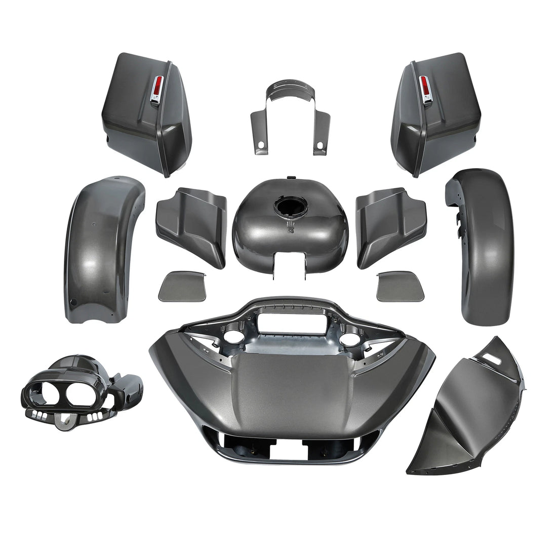 Fairing Body Paint Set Fit For Harley Road Glide 2015-2024 2023 Industrial Gray