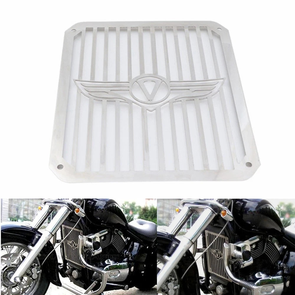 Stainless Radiator Grill Guard Cover For Kawasaki Vulcan VN400 VN800 1995-2006