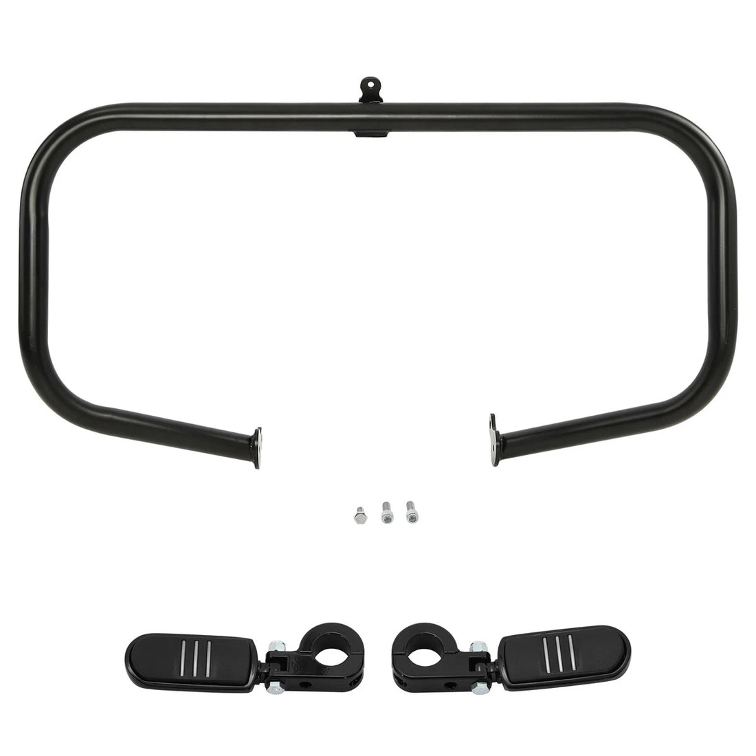 Highway Engine Guard Crash Bar Foot Pegs Fit For Harley Touring Road Glide 09-24