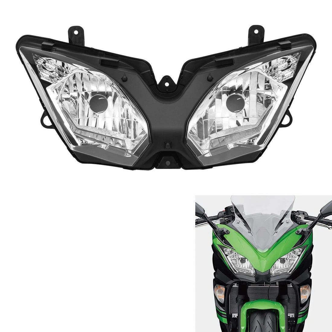 Headlight Assembly Front Headlamp Light Fit For Kawasaki Ninja 650 2017-2019