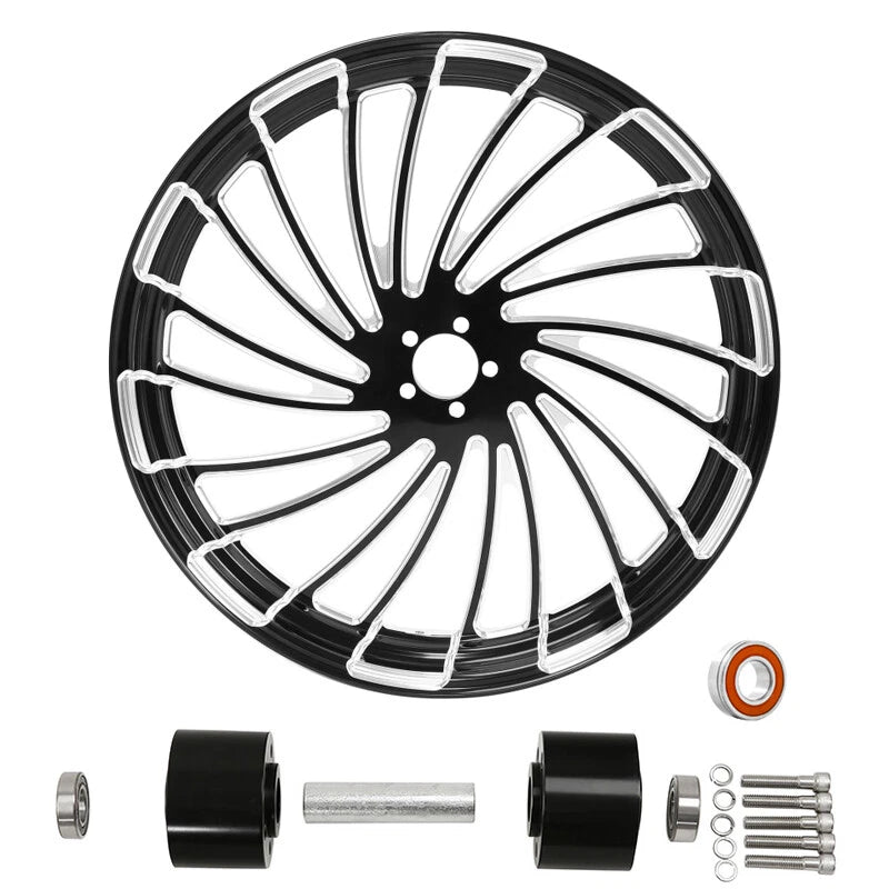 18" Front Wheel Rim Dual Disc Hub Fit For Harley Electra Road Glide 1997-21 ABS