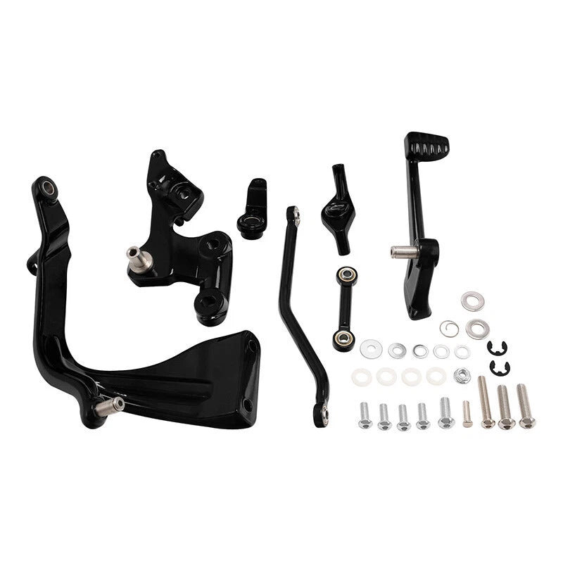 Gloss Black Mid Controls Brake Side Fit For Harley Sport Glide Fat Bob 2018-2024