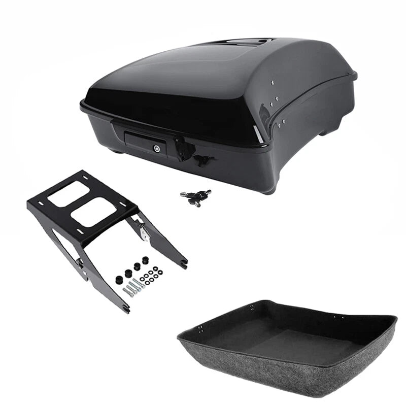 Black Chopped Trunk Mount Fit For Harley Sport Glide Flsb 2018-25