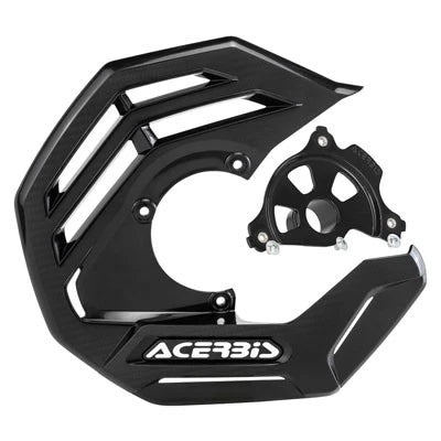 Acerbis 1987660146 X-Future Front Disc Cover w/Mounting Kit Black w/ Black Mount