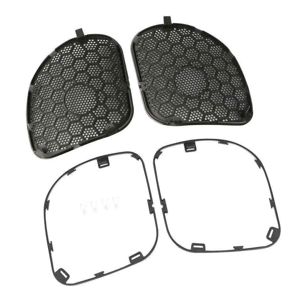 Front Fairing Speakers Mesh Grill Grilles Covers Fit For Harley Road Glide 15-24