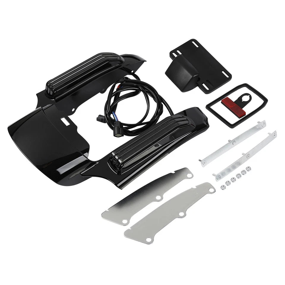 Vivid Black Rear Fender Fascia Fit For Harley Road King Street Glide 2014-2024