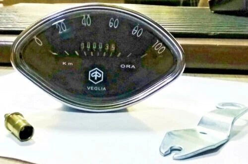 Speedometer Speedo 100KM Black Vintage for Vespa Vbb ba bc 150 Super