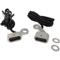 Drag Specialties Chrome Smoke LED Handlebar Marker Lights for Sportster 04-21