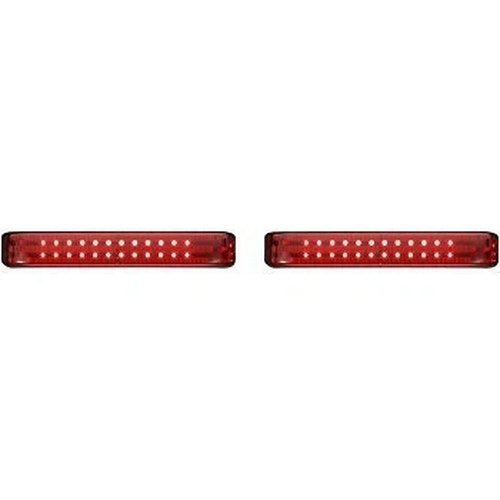 Custom Dynamics PB-SB-SS6-BR Black Red ProBEAM Bagz LED Saddle Bag Lights