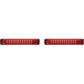 Custom Dynamics Chrome Red LED Sequential Low-Profile Bagz Saddlebag Lights