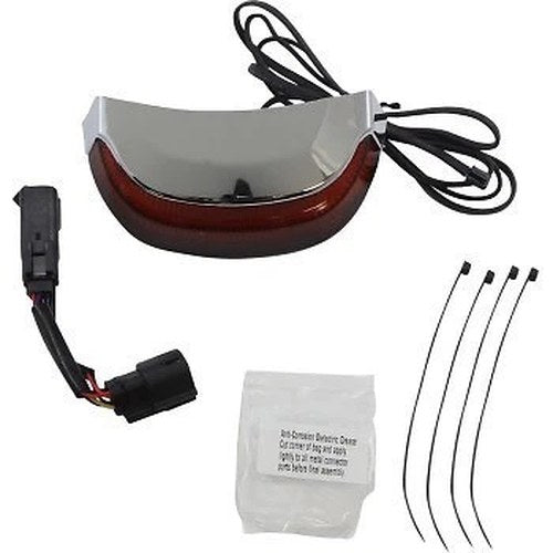 Ciro 40173 Chrome Red Lens Crown Taillight w/ Lightstrike Technology 14-21 Flhx