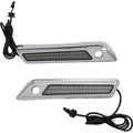Custom Dynamics CD-SBL-DC4-SC Chrome Dual Color Saddlebag Latch Lights 14-21