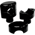 LA Choppers LA-7402-01B Black 1-1/2" Tall Risers for 1" Handlebars
