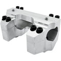 LA Choppers LA-7420-01 Raw Top Clamp Set for 1-1/4" Handlebars