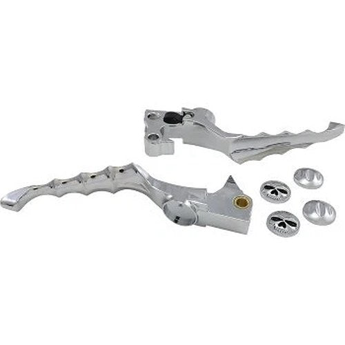 Kuryakyn 1060 Chrome Zombie Clutch & Brake Levers Set for Harley Sportster 04-13