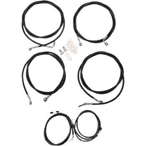 LA Choppers LA-8054KT3-19B Complete Plug-and-Play Cable Kit for 18-20" Apes