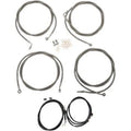 LA Choppers LA-8054KT3-19 Stainless Plug-and-Play Cable Kit for 18-20" Apes