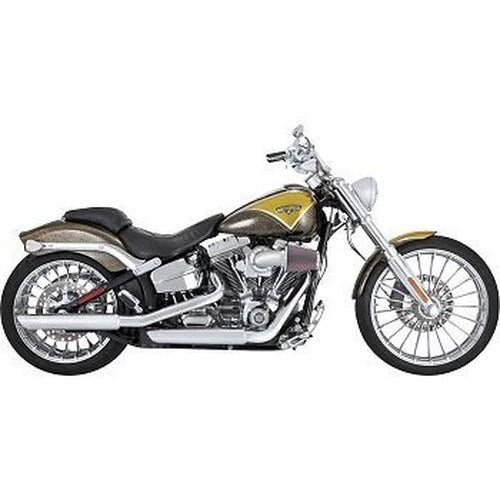 Vance & Hines 16335 Chrome 3" Twin Slash Slip-On Mufflers for 07-17 Heritage