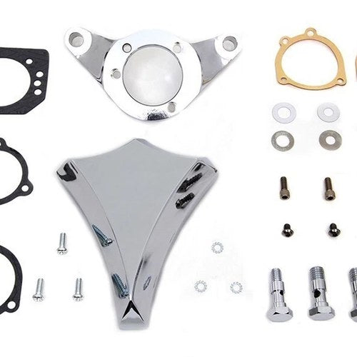 V-Twin 34-1630 Chrome Wyatt Gatling Air Cleaner Assembly for 93-07 Fxd & Fxst