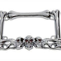 V-Twin 52-1068 Chrome Skull License Plate Frame for 4" x 7" Motorcycles
