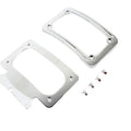 V-Twin 31-0020 Chrome Curved License Plate with Frame for Flhx 10-13