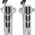 Ciro 43001 Chrome LED Lighted Forkini Lower Leg Covers for Touring 14-22