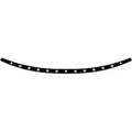 Memphis Shades HD MEB0943 Black Dish Windshield Trim for 96-13 Batwing