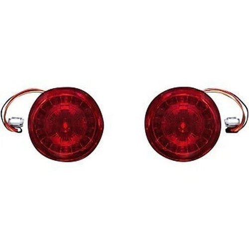 Custom Dynamics PB-RR-JAE Red LED Turn Signals with Red Lenses Jae Base