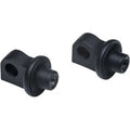 Kuryakyn 6775 Satin Black Splined Foot Peg Adapters for Harley Male Mount Use
