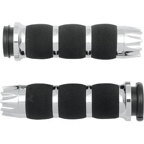 Avon Grips AIR-90-FLY-EX Chrome Excalibur Air Cushioned Grips for Tbw Electronic