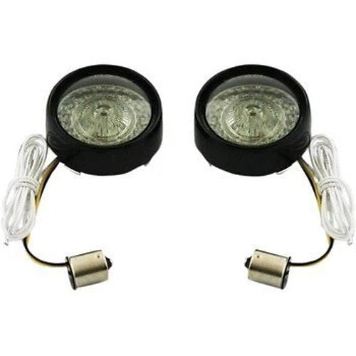 Custom Dynamics Smoke Black ProBEAM Ringz Bullet Bezel LED Turn Signal 1156 Hdi