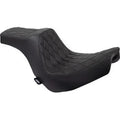 Drag Specialties 0802-1491 Predator Iii Seat Black Double Diamond Stitch