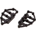 Arlen Ness 06-896 Black Passenger MX Billet Floorboards for Touring & Flst