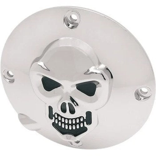 Drag Specialties 1107-0034 Chrome 3-D Skull Derby Cover for 94-03 Sportster