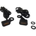 Drag Specialties Black Amber LED Handlebar Marker Lights for 04-21 Sportster