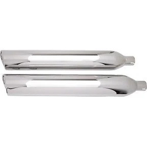 Cobra 6302 Chrome 909 Twins Slip-On Mufflers- '15-'20 Freewheeler