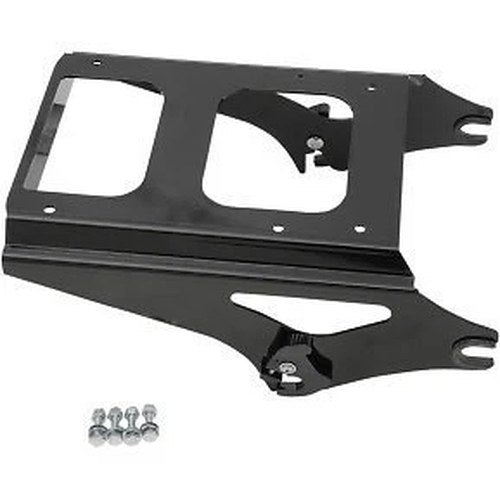 Drag Specialties 1510-0243 Quick Detach Tour Box Mount- Black for 09-13 Tour Pak