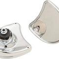 Chrome Fairing Mounted Mirror w/ Blind Spot Mirrors Harley Batwing Touring 99-13