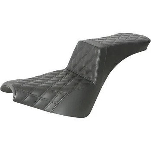 Saddlemen Black Lattice Stitch Step-Up Seat for 18-22 Street Bob 20-22 Fxst