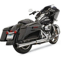 Bassani Crossover Eliminator w 4" Dnt Chrome Megaphone Muffler M8 Touring 17-20