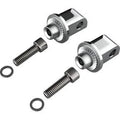 Ciro 60020 Peg Chrome Passenger Foot Peg Adapters for Indian