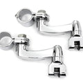 V-Twin 27-0661 Chrome Engine Guard Highway Bar 1-1/4" Adjustable Foot Peg Clamps